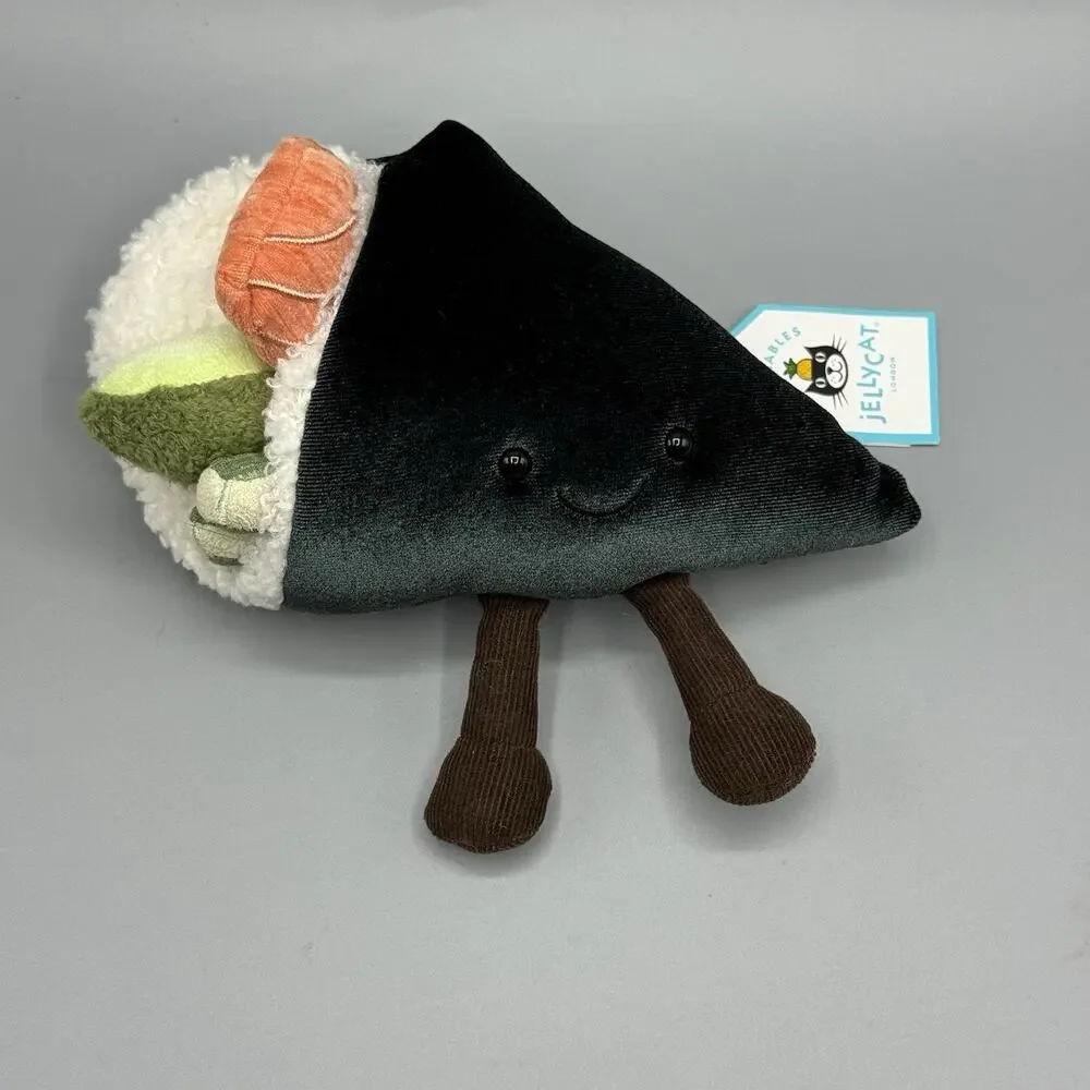 Jellycat Amuseables Coneroi Temaki Cone Sushi Hand Roll Plush Authentic NEW